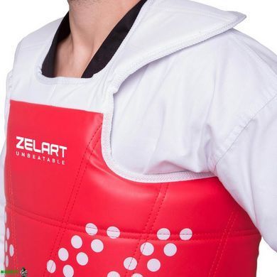 Захист корпусу та ключиці (жилет) двосторонній Zelart BO-0030 5 (зріст 180) червоний-синій