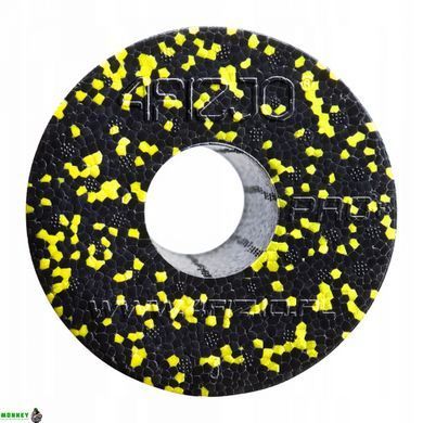 Массажный ролик (валик, роллер) гладкий 4FIZJO EPP PRO+ 33 x 14 см 4FJ0055 Black/Yellow
