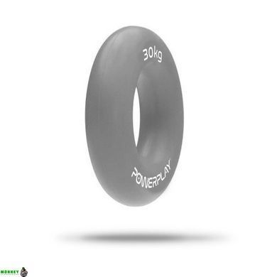 Еспандер кистьовий силіконовий PowerPlay PP-4324 Hand Grip Ring X-Hard 30 кг. Сірий