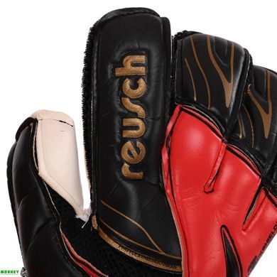 Перчатки вратарские FB-812 Черный-красный 10 REUSCH (PVC)