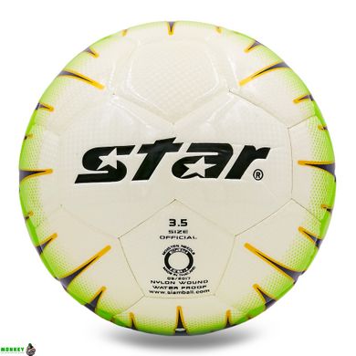 Мяч для футзала STAR JMU35000Y №4 PU клееный белый