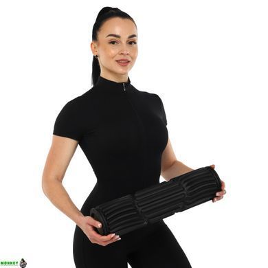 Роллер масажний циліндр (ролик мфр) 45см Grid Spine Roller SP-Sport FI-9390 Рожевий