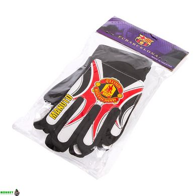 Воротарські рукавиці дитячі MANCHESTER BALLONSTAR FB-0028-08 розмір 4-8 чорний-білий