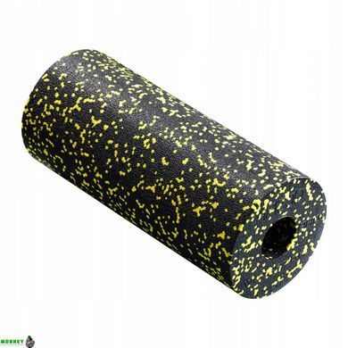 Массажный ролик (валик, роллер) гладкий 4FIZJO EPP PRO+ 33 x 14 см 4FJ0055 Black/Yellow