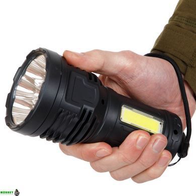 Ліхтарик ручний світлодіодний X-BALOG BL-S11 (пластик, 8 LED, COB, USB-вхід, р-р 14,2х7см, чорний)