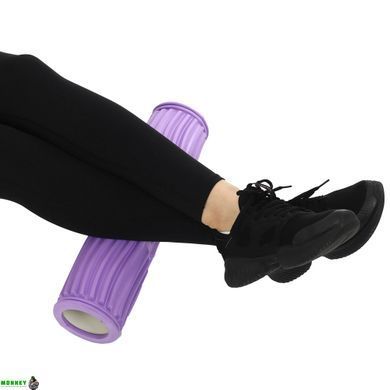 Роллер масажний циліндр (ролик мфр) 45см Grid Spine Roller SP-Sport FI-9390 Рожевий