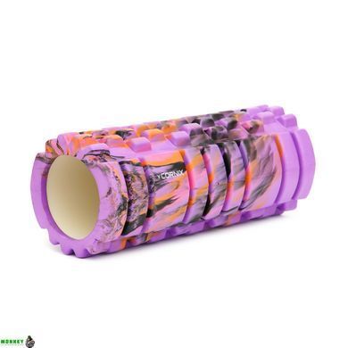 Массажный ролик Cornix EVA Marble Design 33 x 14 см (валик, роллер) XR-0348