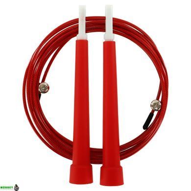 Скакалка швидкісна Кросфіт зі сталевим тросом Jello FI-4952 2,75м