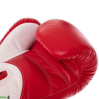 Рукавички боксерські шкіряні TWINS BGVL11 Чорний-червоний 14 унції VELCRO 10-14унцій
