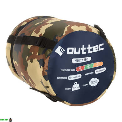 Спальный мешок кокон Outtec Mummy демисезон камуфляж