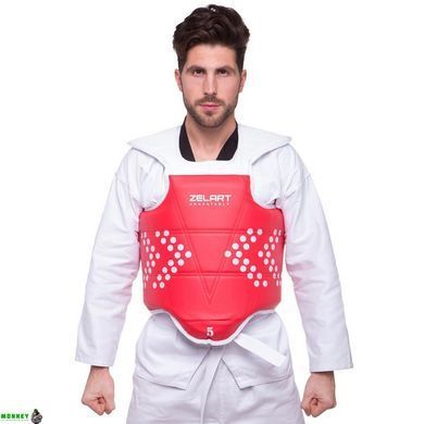 Захист корпусу та ключиці (жилет) двосторонній Zelart BO-0030 5 (зріст 180) червоний-синій