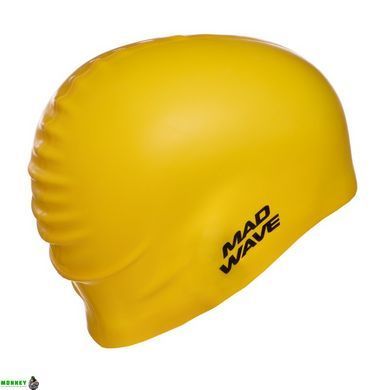 Шапочка для плавання MadWave Intensive Big M053112 Жовтий (силікон)