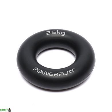 Эспандер кистевой силиконовый PowerPlay PP-4324 Hand Grip Ring Hard 25 кг. Черный
