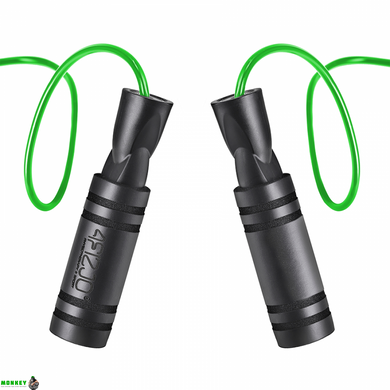 Скакалка з підшипниками 4FIZJO Basic Black/Green (P-5907739313157)