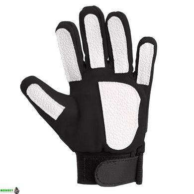 Перчатки вратарские детские MANCHESTER BALLONSTAR FB-0028-08 размер 4-8 черный-белый