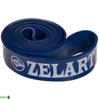 Резинка петля для подтягиваний Zelart FI-0889-4 POWER BAND 25-57кг синий