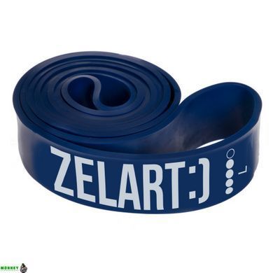 Резинка петля для подтягиваний Zelart FI-0889-4 POWER BAND 25-57кг синий