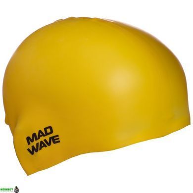 Шапочка для плавання MadWave Intensive Big M053112 Жовтий (силікон)