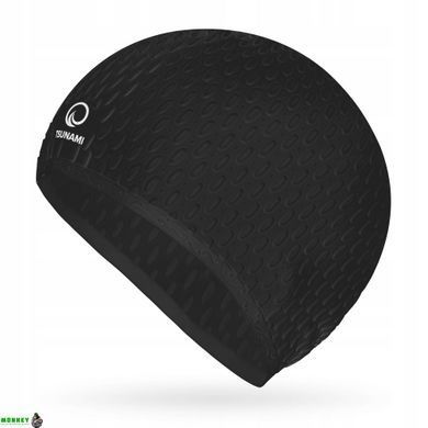 Шапочка для плавания TSUNAMI Texture Black (P-5905973401890)