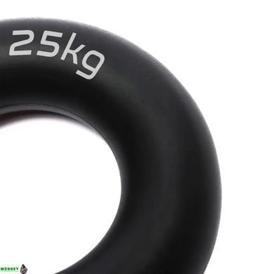 Эспандер кистевой силиконовый PowerPlay PP-4324 Hand Grip Ring Hard 25 кг. Черный