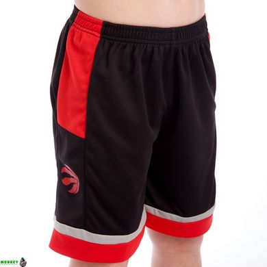 Форма баскетбольна дитяча NB-Sport NBA RAPTORS 2 BA-0969 M-2XL чорний-червоний