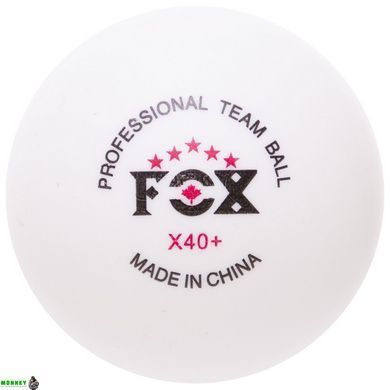 Набір м'ячів для настільного тенісу FOX 3* 40+ T005 3шт білий