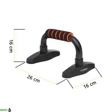 Упоры для отжиманий Cornix Push-up Bars XR-0168 Black/Orange