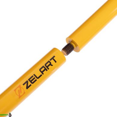 Палка-тренажер Resistance Bar с амортизатором Zelart FI-2599 черный-желтый