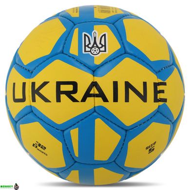 М'яч футбольний UKRAINE BALLONSTAR FB-9536 №5 PU клеєний
