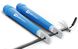 Скакалка Hop-Sport Crossfit с пластиковыми ручками HS-P010JR голубая