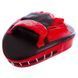 Лапа Вигнута для боксу та єдиноборств BOXER 2010-01 Чорний-червоний 19х23х4см 2шт