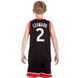 Форма баскетбольна дитяча NB-Sport NBA RAPTORS 2 BA-0969 M-2XL чорний-червоний