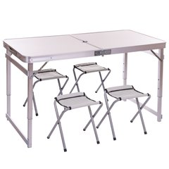 Набір для пікніка (стіл + 4 стільці) SP-Sport 8188 (р-р столу 60х120см, метал, ламін.ДСП)