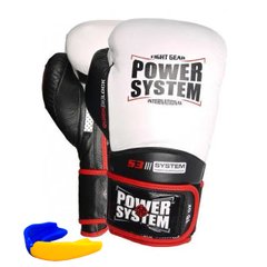 Боксерські рукавички PowerSystem PS 5004 Impact White 10 унцій
