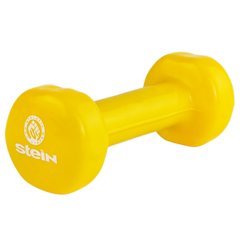 Гантель вінілова Stein 1.0 кг / шт / жовта