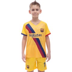 Форма футбольна дитяча SP-Sport BARCELONA MESSI 10 гостьова 2020 CO-1070 (р-р 22-30, зріст 116-165см, жовтий)