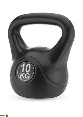Гиря вінілова Gymtek 10кг чорний
