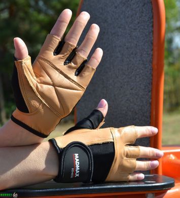 Рукавички для фітнесу MadMax MFG-444 Fitness Brown L