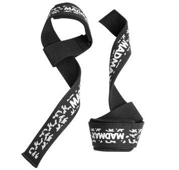 Лямки для тяги MadMax Camo Power Wrist Camo/White