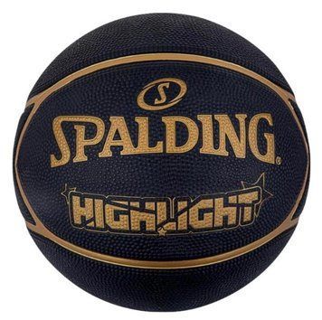 Мяч баскетбольный Spalding Highlight черный, золо