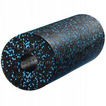 Массажный ролик (валик, роллер) гладкий 4FIZJO EPP PRO+ 45 x 14.5 см 4FJ1141 Black/Blue