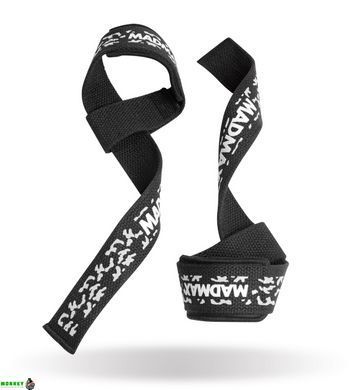 Лямки для тяги MadMax Camo Power Wrist Camo/White