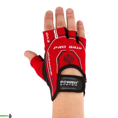 Перчатки для фитнеса и тяжелой атлетики Power System Pro Grip EVO PS-2250E Red S