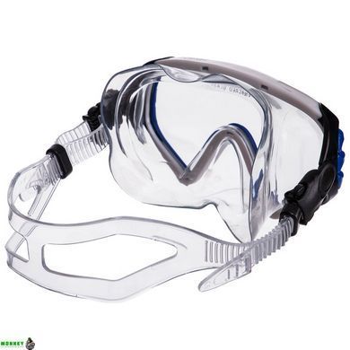Маска для плавания в пластиковом боксе LEGEND M163-PVC Серый