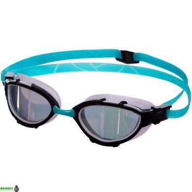 Окуляри для плавання MadWave TRIATHLON Rainbow M042706 Блакитний-чорний