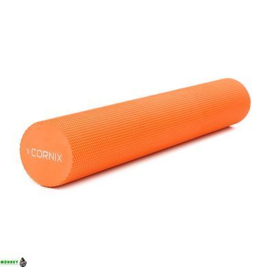 Массажный ролик Cornix EVA+ 90 x 15 см (валик, роллер) XR-0312 Orange