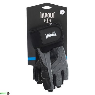 Перчатки для фитнеса и тяжелой атлетики TAPOUT SB168508 Черный-серый M