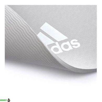 Килимок для йоги Adidas Yoga Mat сірий Уні 176 х 61 х 0,8 см