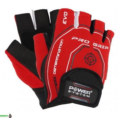 Рукавички для фітнесу і важкої атлетики Power System Pro Grip EVO PS-2250E Red S