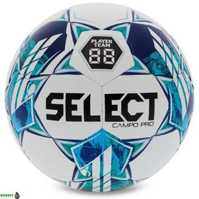 М'яч футбольний SELECT CAMPO PRO №4 білий-зелений